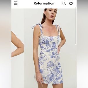 REFORMATION Annabell Dress in Lucerne Floral Pattern (Discontinued)